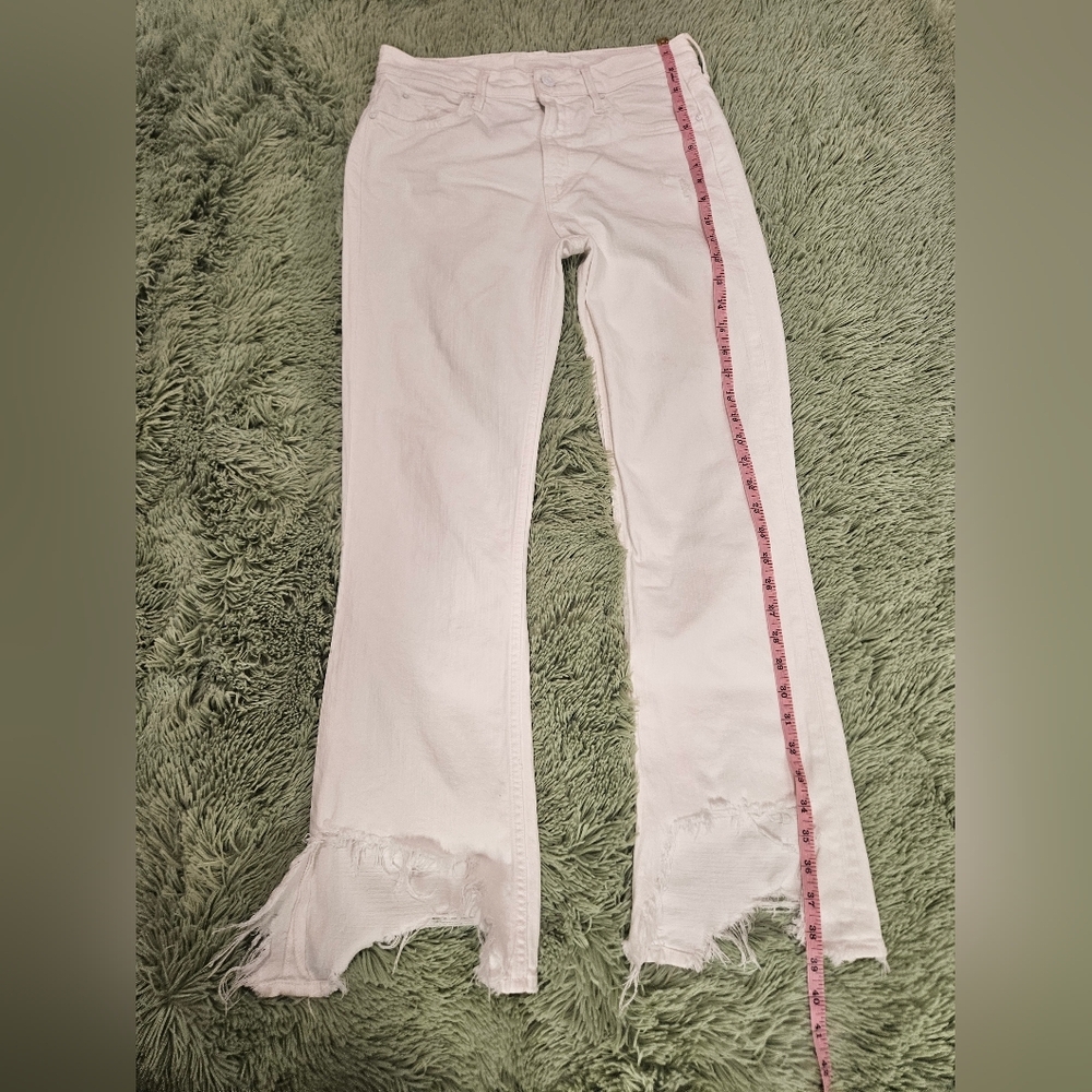 Mother Superior The Dutchie Ankle Jaw Distressed Jeans Size 26 - Picture 12 of 16